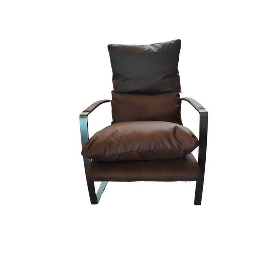 Sienna Vintage Fabric Lounge Chair and Ottoman